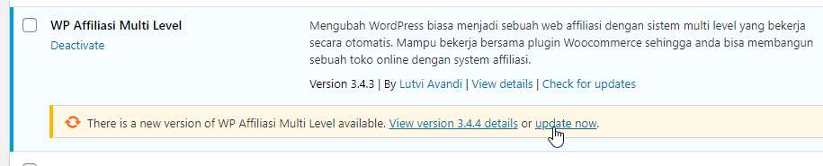 Rilis Update WP Affiliasi 3.4.4