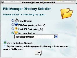 Pop up File Manager