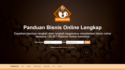 Tampilan baru web cafebisnis